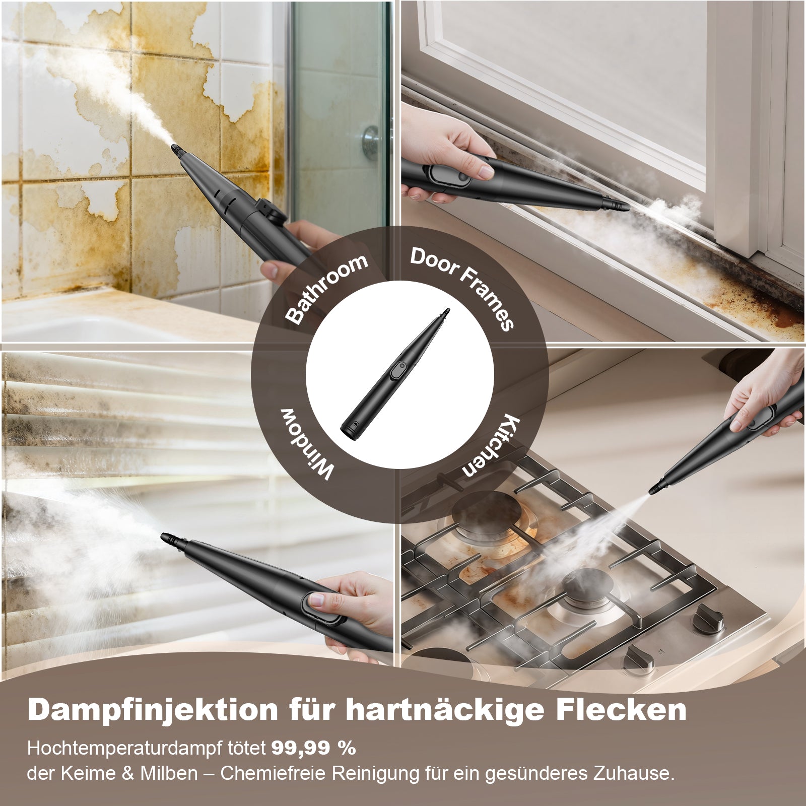 GRENINTOL Teppichreinigungsgerät,Waschsauger,Teppichreiniger,Polsterreiniger Gerät mit Dampferhitzung