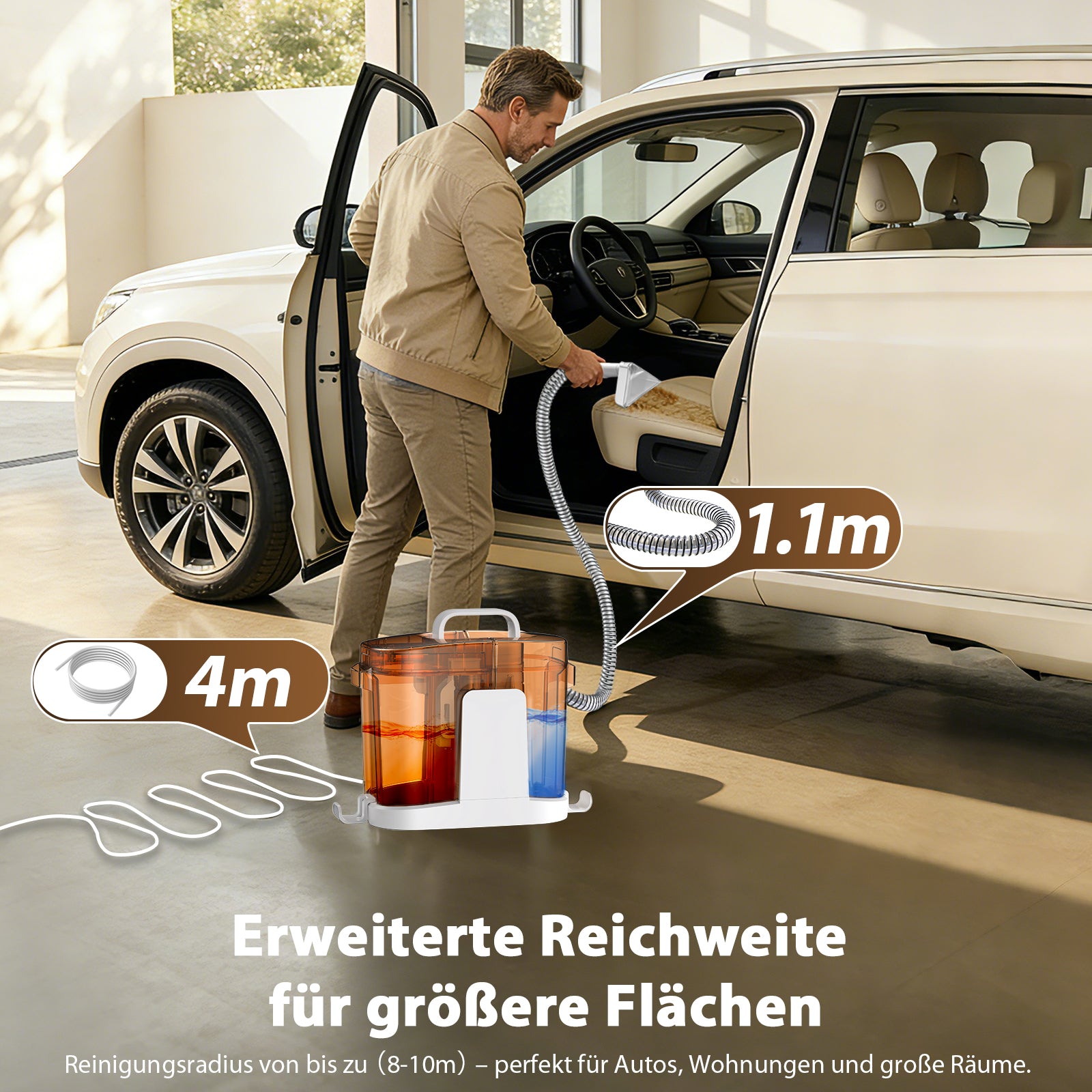 Grenintol C1 Teppichreinigungsgerät 25000pa Waschsauger,Fleckentferner,Teppichreiniger,Polsterreiniger Gerät