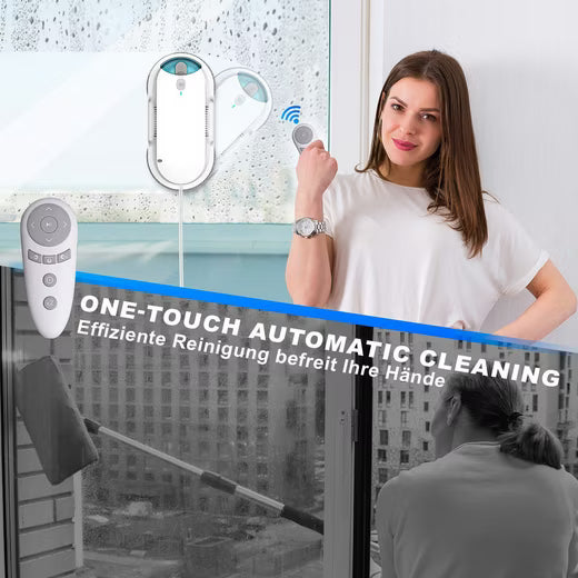 GRENINTOL Fensterputzroboter Automatischer 3800PA,Fenstersauger mit Water Tank