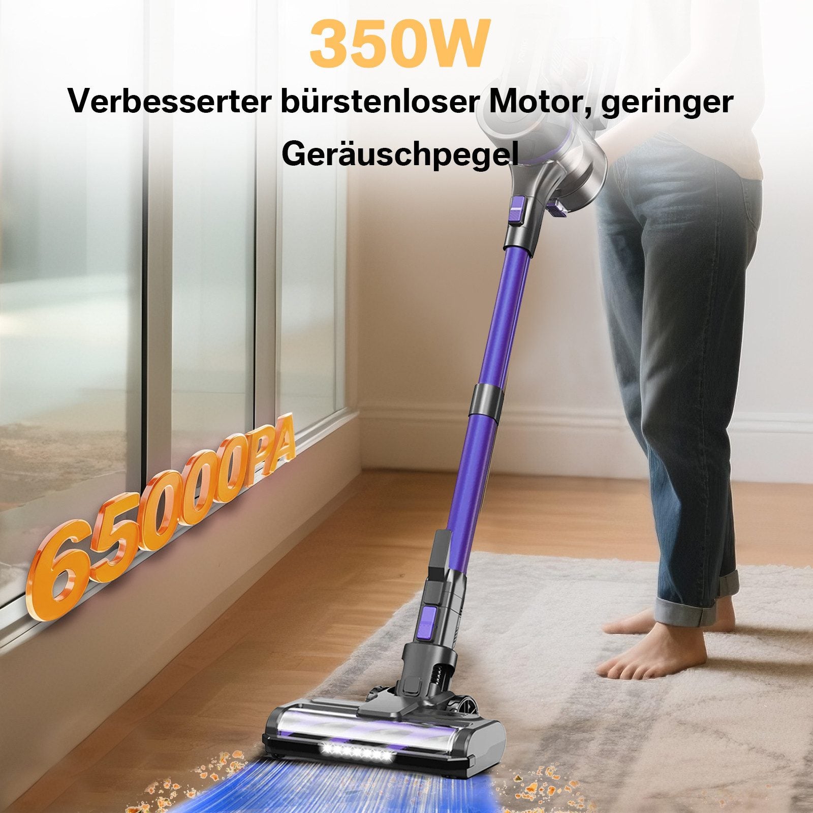 Grenintol S11pro Akku-Hand-und Stielstaubsauger Akku Staubsauger,65000pa,Akku Handstaubsauger,Akkusauger kabellos YOMA